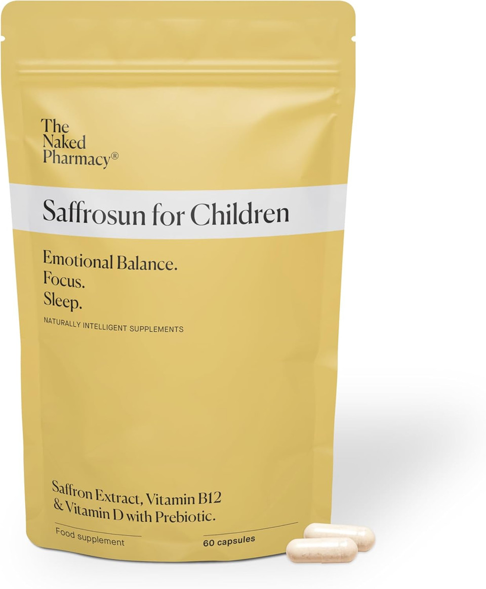 The Naked Pharmacy | Saffrosun Family Bundle | Natural Saffron Supplements for Children & Adults | Vitamin B12 | High Strength | Balance & Fatigue | No Additives | Vegan | 120 Capsules