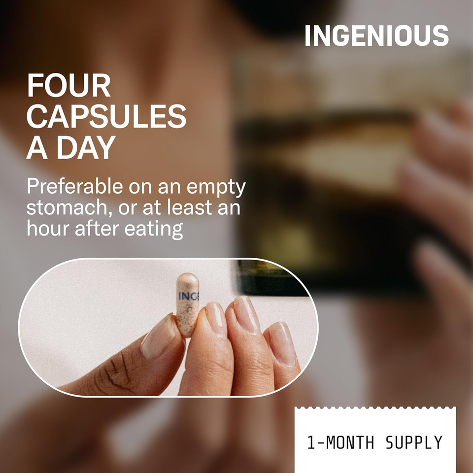 INGENIOUS Marine Collagen Active Aids Muscle Repair & Increased Endurance Hydrolysed Collagen Peptides Hyaluronic Acid Collagen Supplement Performance Enhancing Supplement - 30 Day Supply