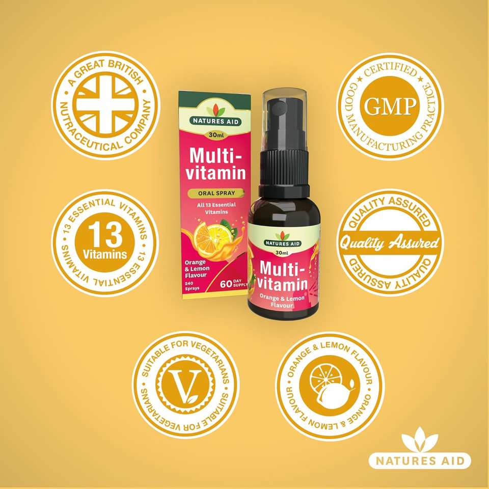 Natures Aid Vitamin B12 Daily Oral Spray 30ml - Natural High Strength 1000µg Supports Energy Tiredness Fatigue Healthy Immune Nervous System - Pill Tablet Capsule Free Liquid Supplement 4-Month Supply Natures Aid Vitamin B12 Daily Oral Spray 30ml - Natural High Strength 1000µg Supports Energy Tiredness Fatigue Healthy Immune Nervous System - Pill Tablet Capsule Free Liquid Supplement 4-Month Supply
