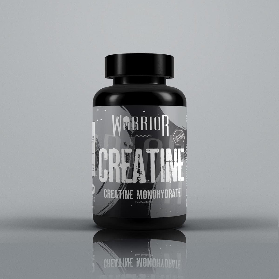 Warrior Creatine Monohydrate Tablets  3000mg Per Serving  Supplement for Performance  Supports Muscle Growth  Unflavoured  Suitable for Men & Women  Vegan & Vegetarian Friendly (60 Capsules)