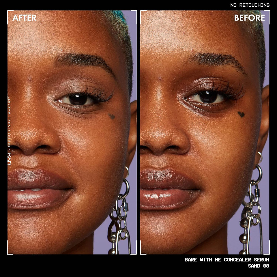 Nyx Professional Makeup Bare With Me Concealer Serum, Up To 24Hr Hydration - Sand08 Sand