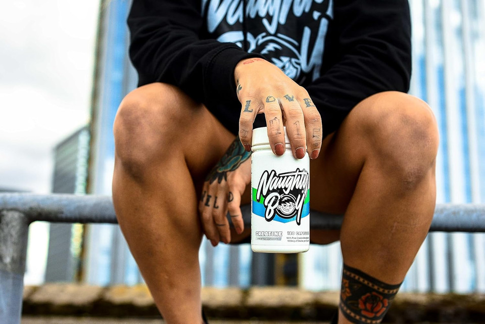 Naughty Boy Creatine Capsules, 100% Pure Creatine Monohydrate, Vegan & Keto Friendly - 120 Capsules / 40 Servings