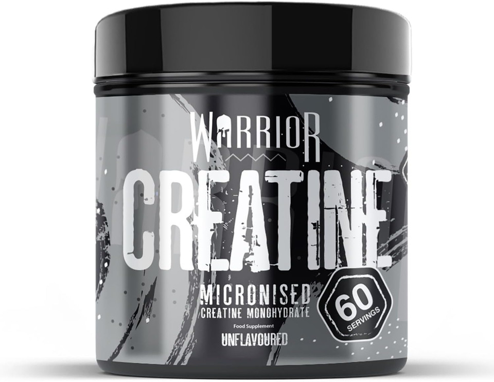 Warrior Creatine Monohydrate Powder 500g  100 x 5g Servings  Proven to Support Physical Performance & Recovery (Not Tablets or Gummies)  Nutrition Supplement Post/Pre Workout (Blazin Berry)