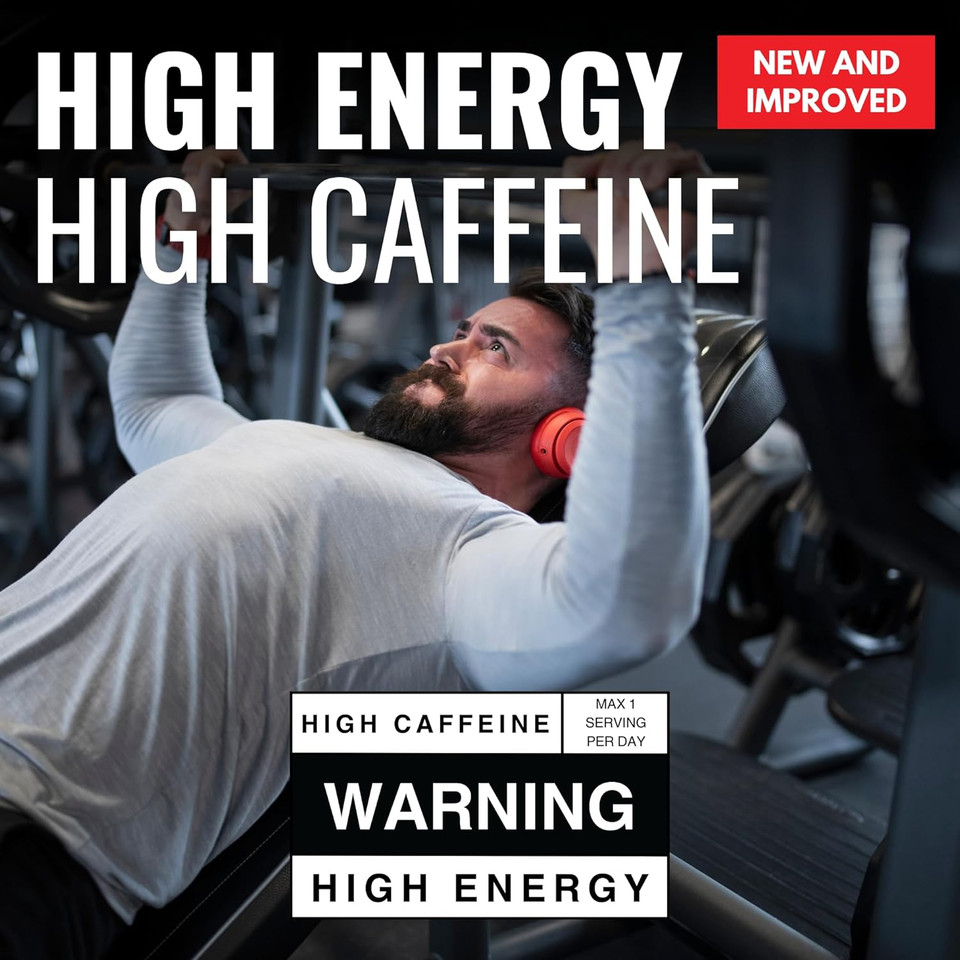 Medi-Evil Nutrition White Magic Pre-Workout Amino BCAA Powder Supplement with Caffeine - 520g - 40 Servings (Pack of 1) (Ice Blue Raspberry)