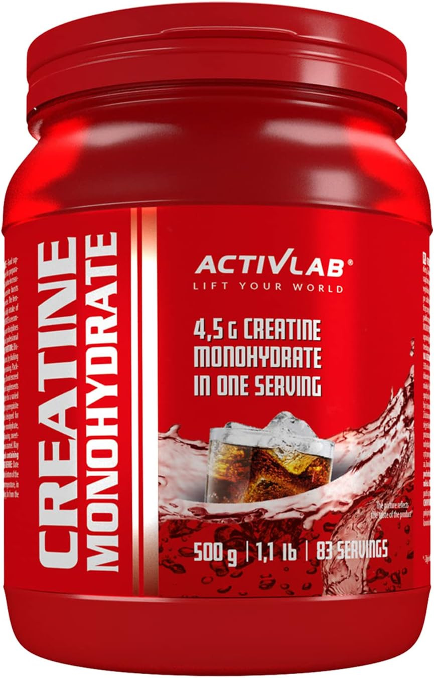 Activlab Creatine Monohydrate - 500g Jar | Optimum Nutrition Pre-Workout 83 Servings | Creatine Powder for Muscle Growth- Iced Candy Flavor