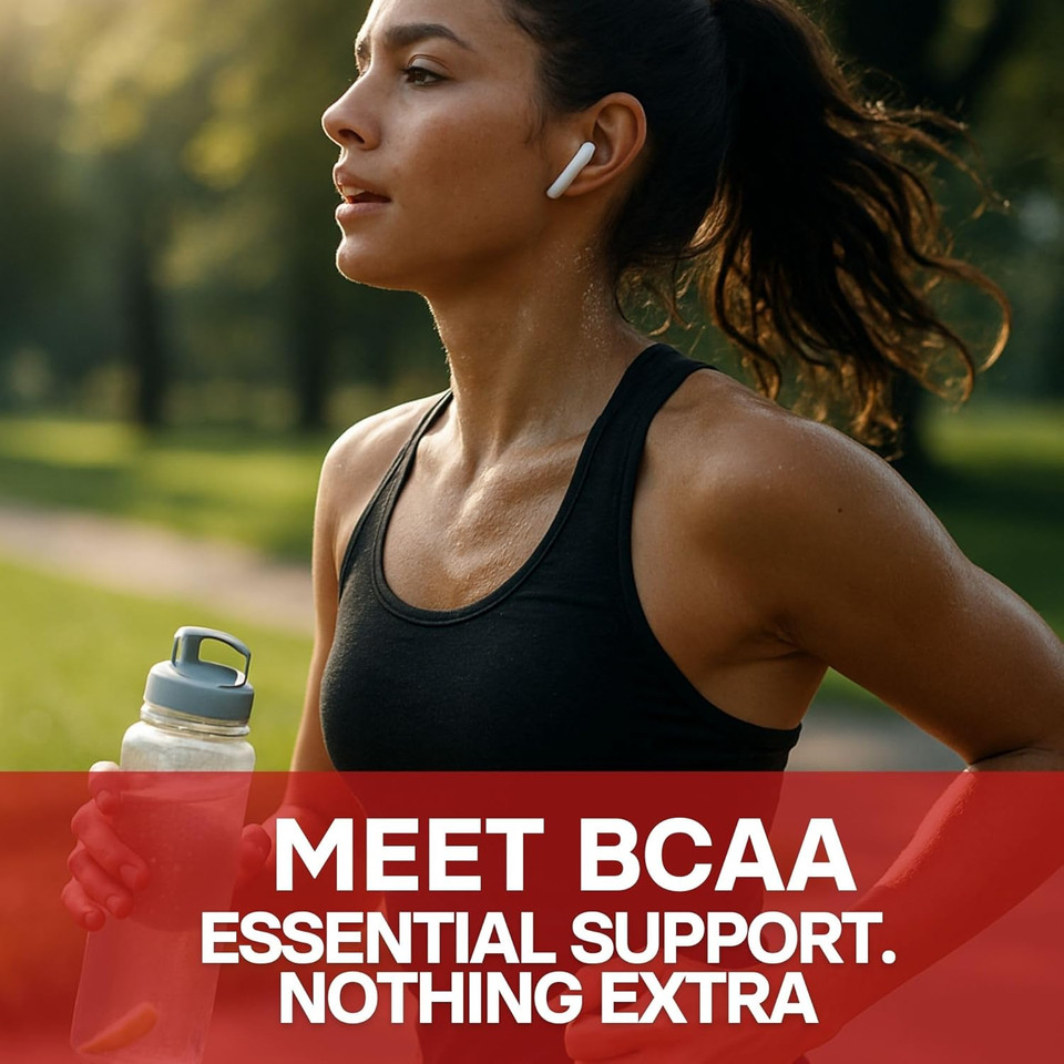 Motion Nutrition Body Strength BCAA  High Performance BCAA Capsules with Resveratrol and L-Carnitine  Strength and Recovery - Vegan/Anti-Oxidant Rich (120 Capsules)