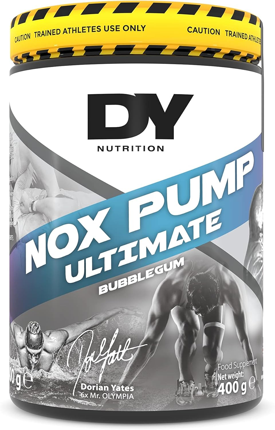 DY Nutrition - NOX Pump Pre Workout Powder | 350mg Caffeine | Cotton Candy Flavour | High Performance Preworkout for Focus, Pump & Energy with L-Citrulline, Beta Alanine, L-Tyrosine. 400g. 20 Servings
