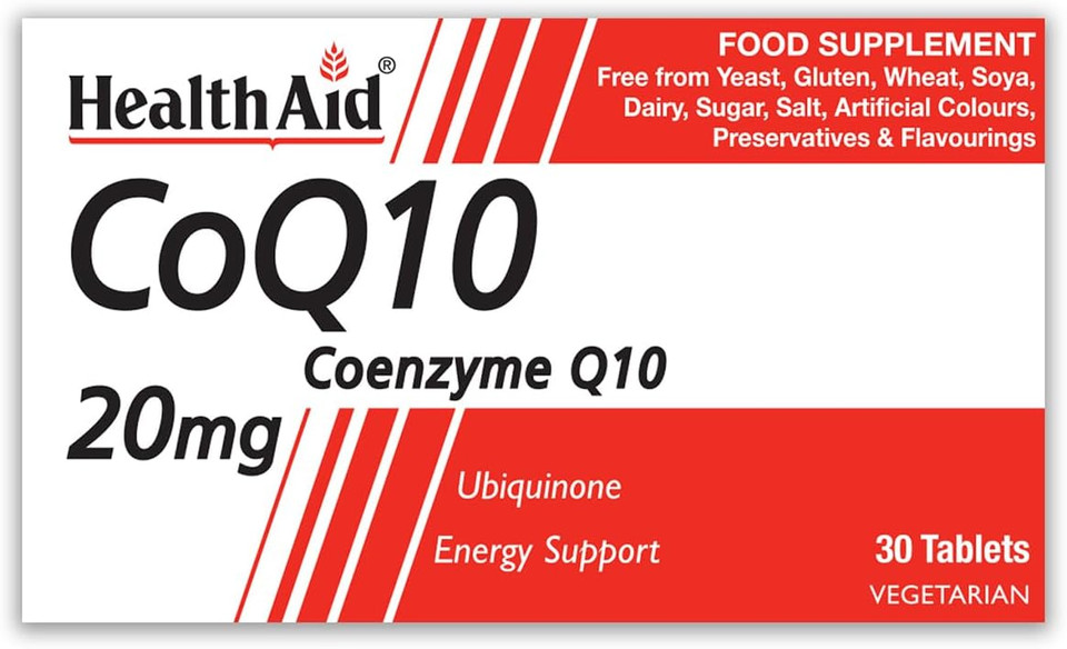 HealthAid CoQ-10 20mg - PR - 30 Tablets