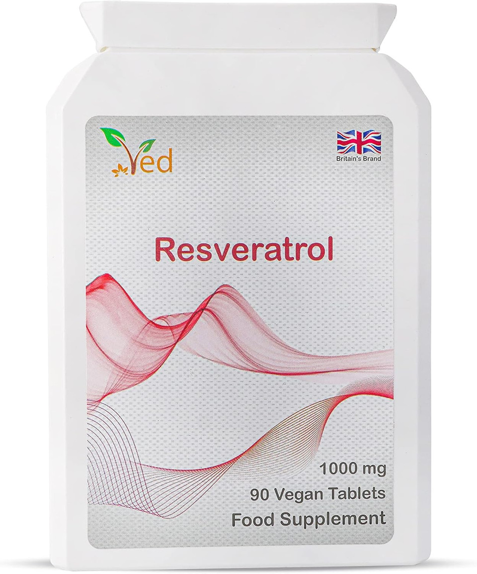 Ved Anti-Aging, Heart Health, Immunity Support | Antioxidant Supplement | Resveratrol Tablets | 1000 mg x 90 Tablets Ved Anti-Aging, Heart Health, Immunity Support | Antioxidant Supplement | Resveratrol Tablets | 1000 mg x 90 Tablets