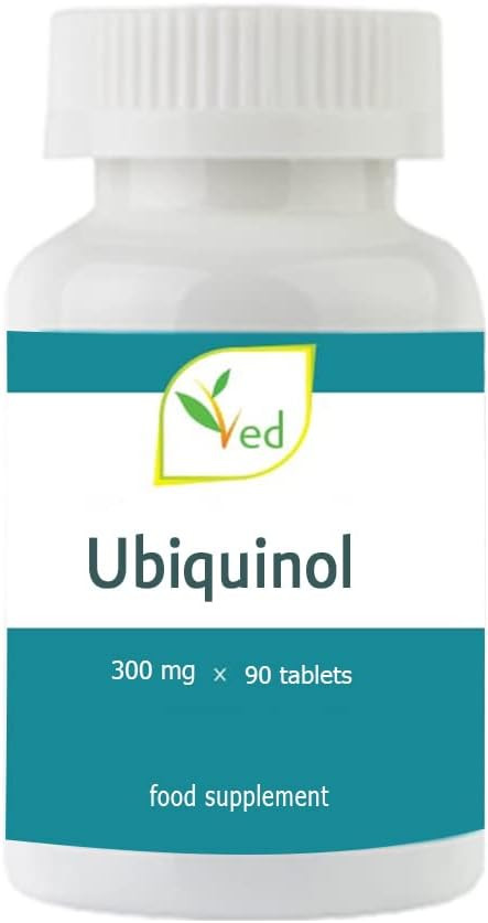 Ved Ubiquinol | Active Form coq10 | High Absorption/Enhanced bioactivity | 300mg, 90 Tablets