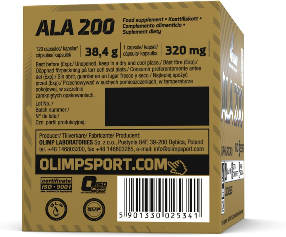 OLIMP SPORT NUTRITION Olimp ALA 200 - Pack of 120 Capsules