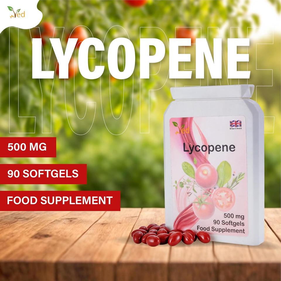 Ved Lycopene Supplement, Supports Energy Balance, Non-GMO, High Lycopene 500mg x 90 Softgel Ved Lycopene Supplement, Supports Energy Balance, Non-GMO, High Lycopene 500mg x 90 Softgel