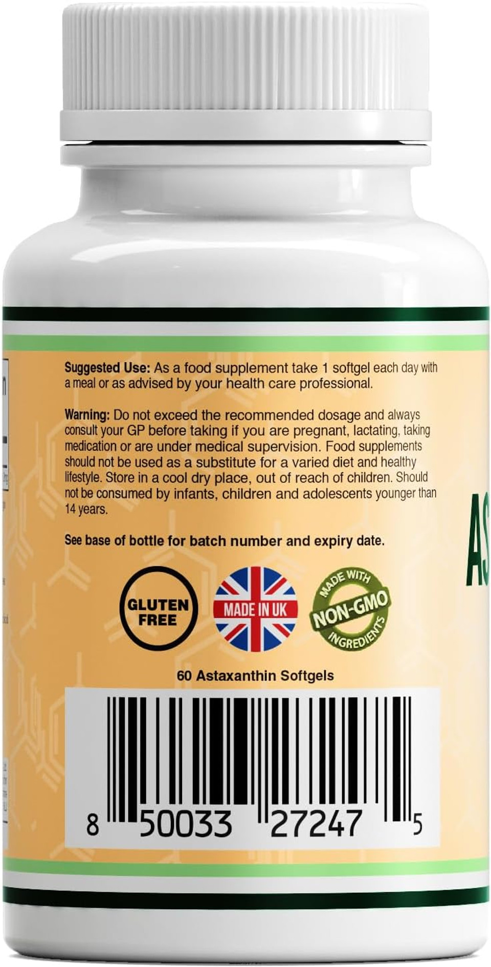 Double Wood ASTAREAL Natural Astaxanthin | 50 Softgels - 12mg Natural Astaxanthin Per Serving | High Strength Antioxidant Supplement Backed by 35 Years of Research | Non-GMO & Gluten Free