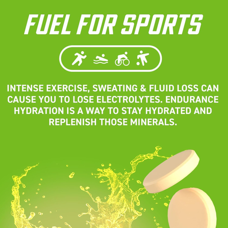 Applied Nutrition Endurance Hydration Electrolyte Tablets - 400mg Electrolytes per Serving  20 Effervescent Tablets, Sugar Free, Low Calorie, Added Vitamin C Boost Performance  Lemon & Lime