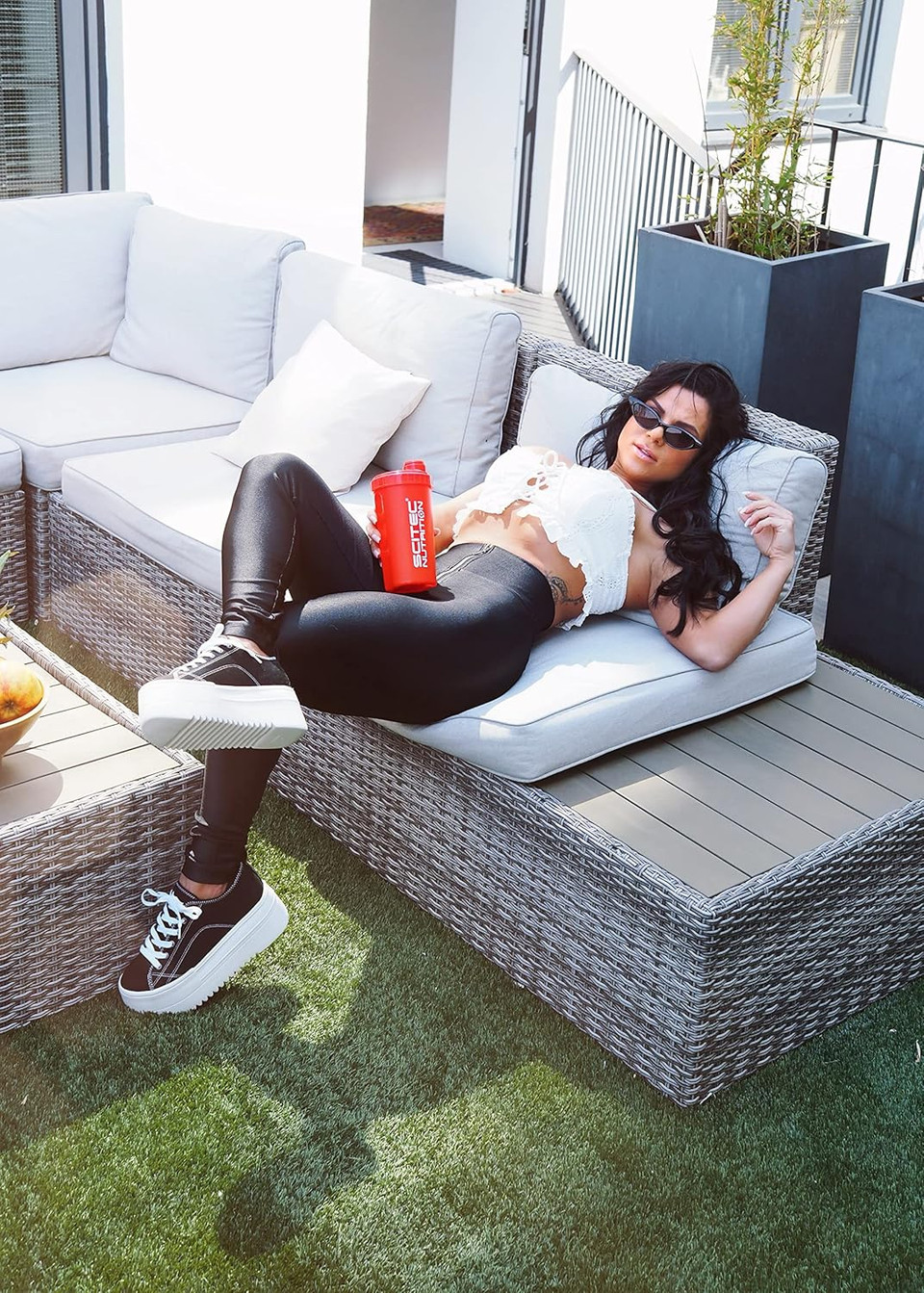 Scitec Nutrition Shaker, Protein shaker, BPA free, 700 ml, White