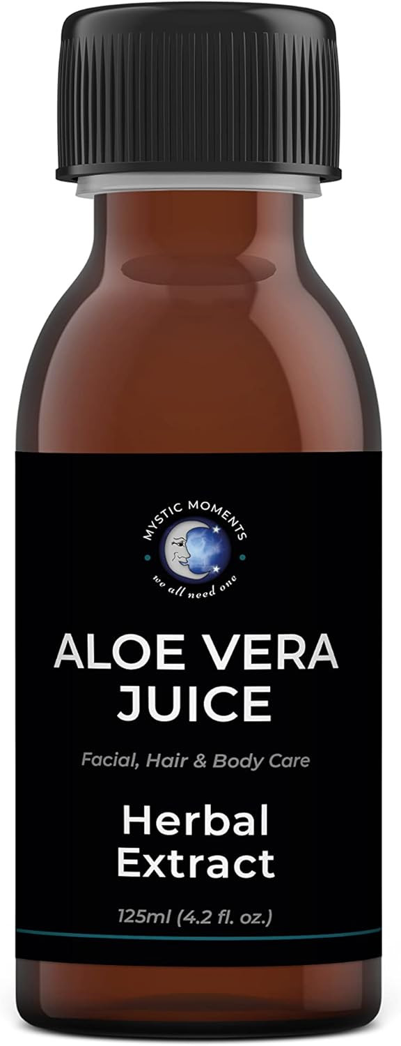 Mystic Moments | Aloe Vera Juice | Aloe Barbadensis Leaf Juice with Potassium Sorbate & Citric Acid | Hydrating Ingredient for Skin, Hair & DIY Cosmetics | Vitamin-Enriched Botanical Base | 500ml