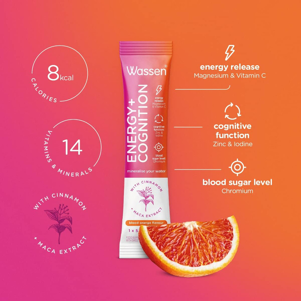 Wassen Hydrate + Replenish Electrolytes Sachets - 14 Sachets | Rehydration Sachets to Rehydrate & Replenish Lost Electrolytes | Spirulina Powder| Magnesium Sachets to Maintain Normal Energy Levels Wassen Hydrate + Replenish Electrolytes Sachets - 14 Sachets | Rehydration Sachets to Rehydrate & Replenish Lost Electrolytes | Spirulina Powder| Magnesium Sachets to Maintain Normal Energy Levels