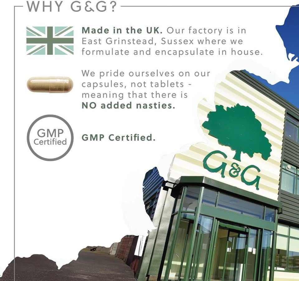 Colostrum Plus Capsules - Bovine Colostrum from Grass-fed Cows - min 30% IgG Level - 60 Capsules - G&G Vitamins
