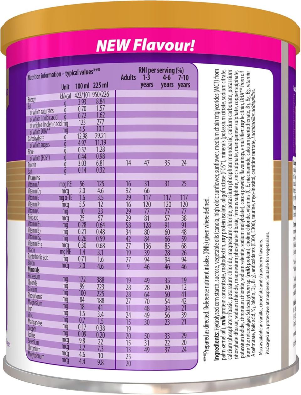 PaediaSure Shake, 400g, Strawberry Balanced Nutritional Supplement Drink, Multivitamin for Kids with Protein, Carbohydrates, Essential Fatty Acids and Minerals to Support Growth and Development