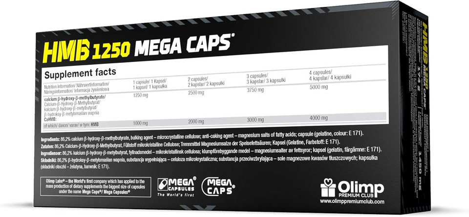 OLIMP SPORT NUTRITION Olimp HMB Mega Caps 120 Capsules
