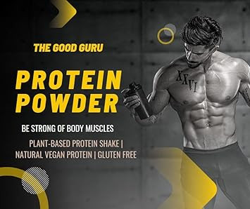 The Good Guru -Vegan Protein Powder Coconut 500g - 12 Servings Plant-Based Protein Shake | Natural Vegan Protein | Gluten Free