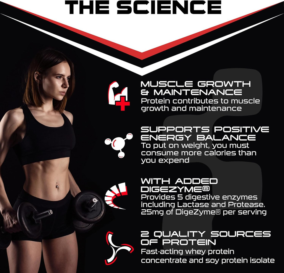 SCI-MX Total Mass - Advanced Muscle Mass Gainer Protein Powder - Muscle Growth & Weight Gain - Caramel Iced Latte  32g Protein + 477 Calories per Serving  2kg