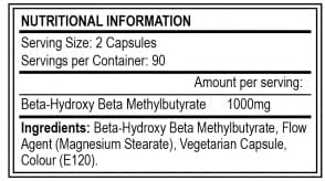 Extreme Labs HMB 3000-180 Caps - Test Booster