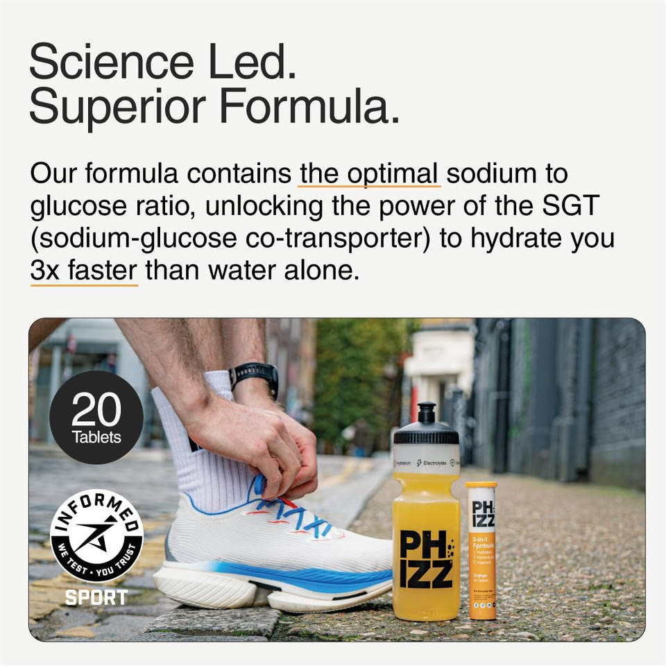 Phizz Electrolytes, Multivitamin & Hydration Tablets - 60 Effervescent Rehydration Electrolyte Tablets - 18 Vitamins & Minerals, Vitamin C, Vegan, Vegetarian & Low Calorie (Lemon, 60 Tablet) Phizz Electrolytes, Multivitamin & Hydration Tablets - 60 Effervescent Rehydration Electrolyte Tablets - 18 Vitamins & Minerals, Vitamin C, Vegan, Vegetarian & Low Calorie (Lemon, 60 Tablet)