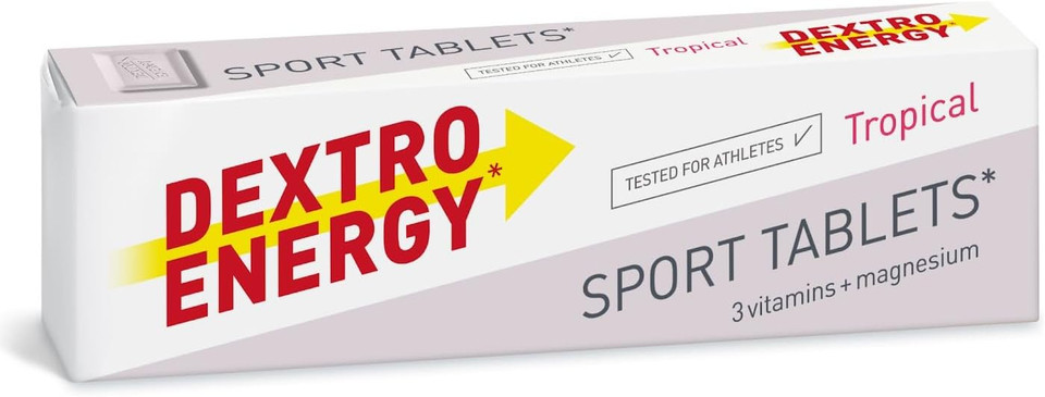Dextro Energy Sport Tablets | Fast Acting Carbohydrates for a Quick Burst of Glucose | With 3 Vitamins and Magnesium I Ideal on the Go | Vegan 47g | (Pack of 24)