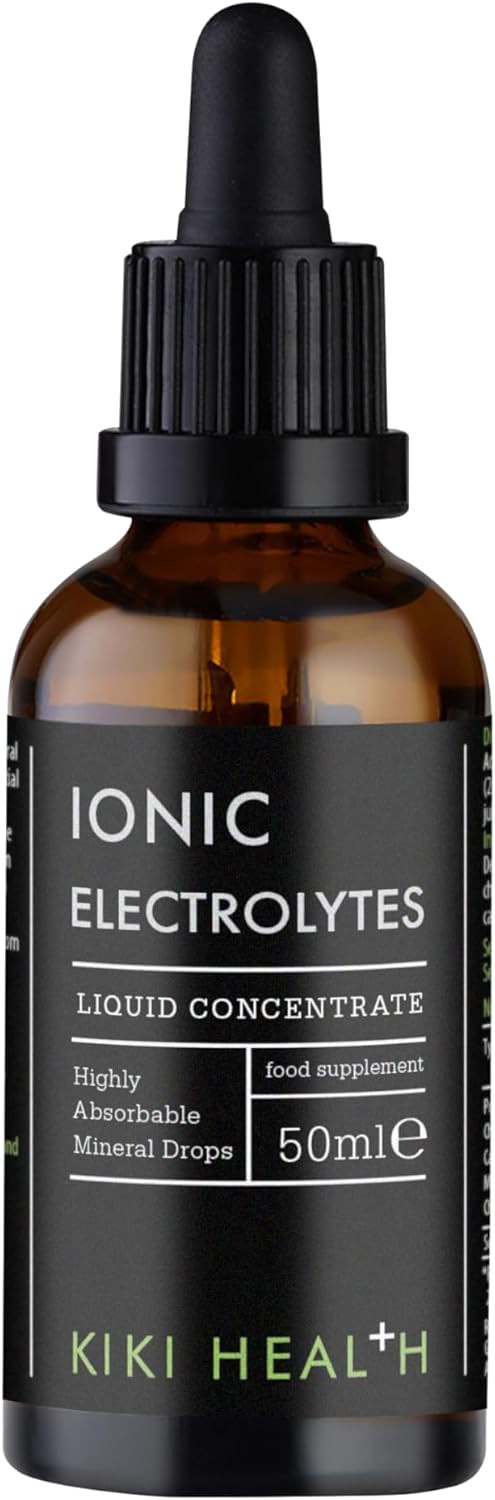 KIKI Health - Ionic Electrolytes Liquid Concentrate - Blend of 6 Essential Electrolyte Minerals - Chromium for Blood Glucose Levels - 50 millilitres
