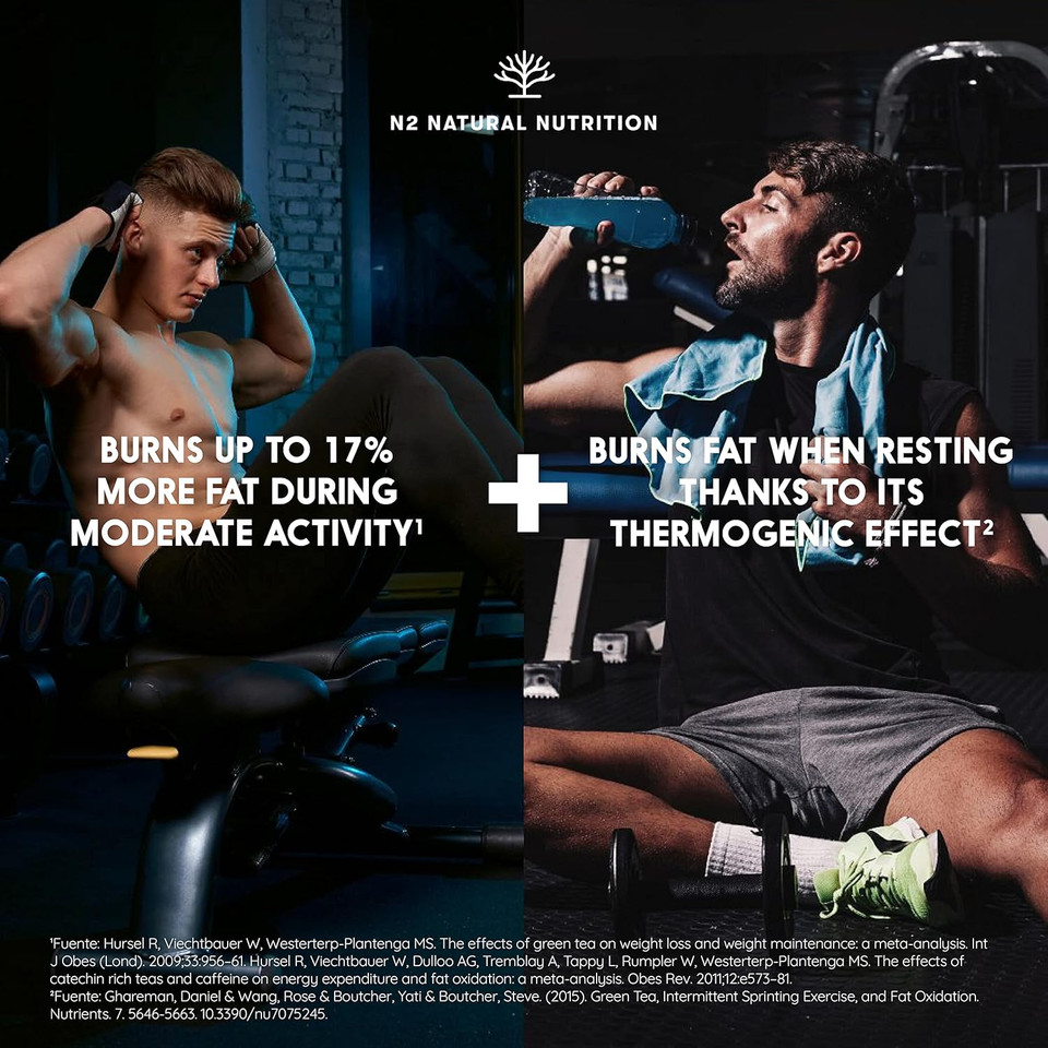 Best Fat Burner for Women and Men Weight Loss. Extreme Natural Thermogenic Slimming Pills. Energy Booster Pure 100% Natural Ingredients. 120 Vegetable Capsules.UK VEGAN Certified. N2 Natural Nutrition