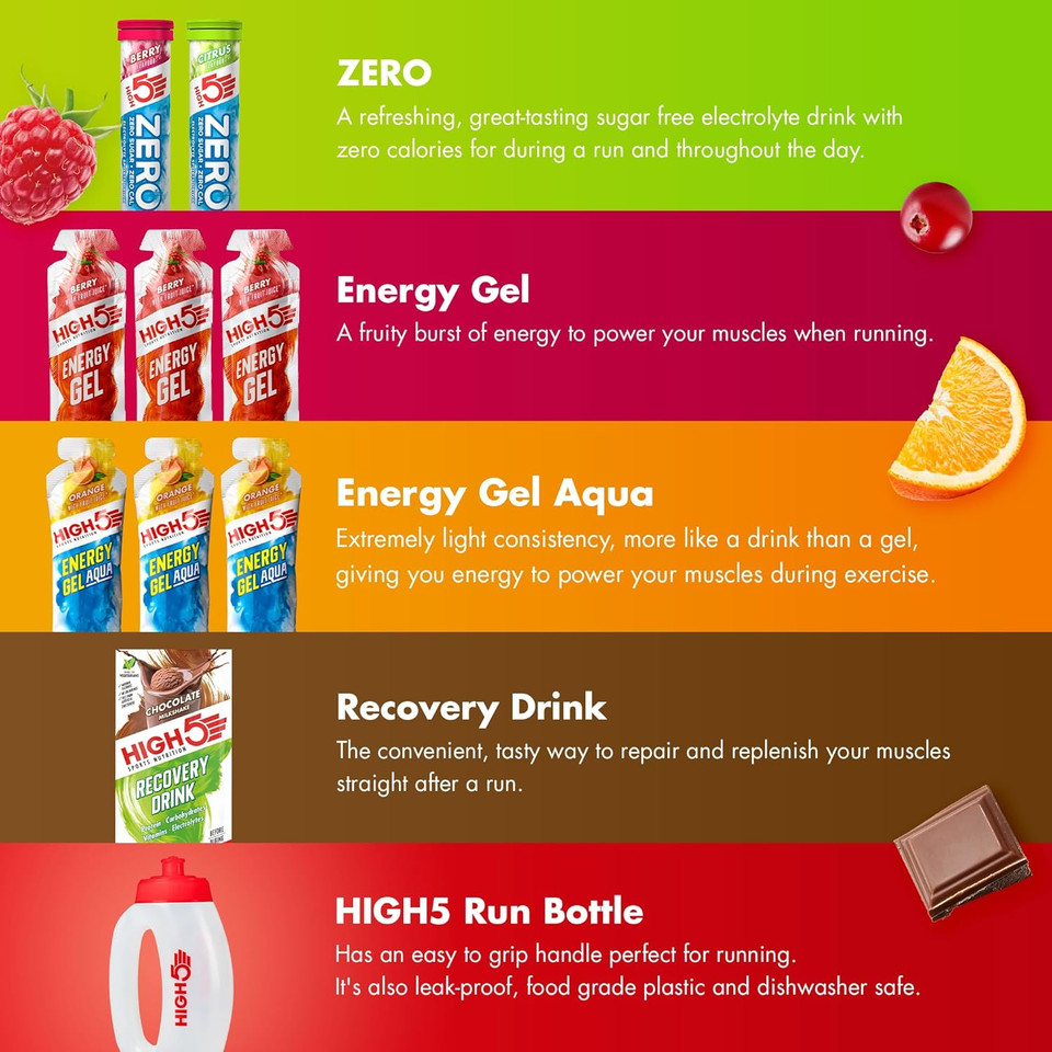 HIGH5 Run Pack Containing Running Energy, Hydration & Recovery Products