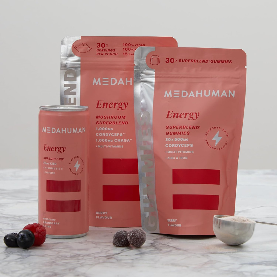 MEDAHUMAN CBD Drink (20mg), Energy, Cranberry & Lime, with Natural Caffeine, Ginseng, Vitamin C & B, Low Calorie, Vegan, Nootropic, Adaptogens & CBD Infused Clean Energy Drink (Pack of 12 x 250ml) MEDAHUMAN CBD Drink (20mg), Energy, Cranberry & Lime, with Natural Caffeine, Ginseng, Vitamin C & B, Low Calorie, Vegan, Nootropic, Adaptogens & CBD Infused Clean Energy Drink (Pack of 12 x 250ml)