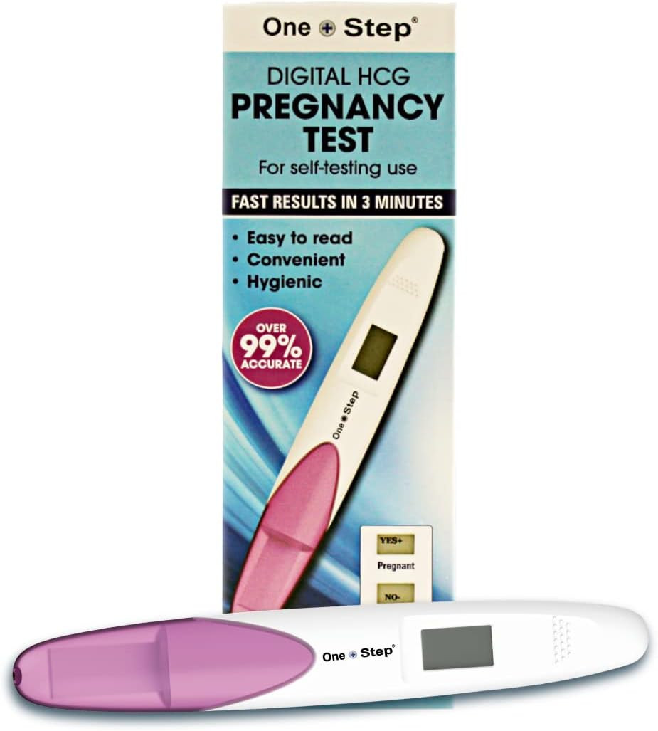 One Step: 2 x Digital Pregnancy Test Fast and Easy to Use with Clear Yes/No Results