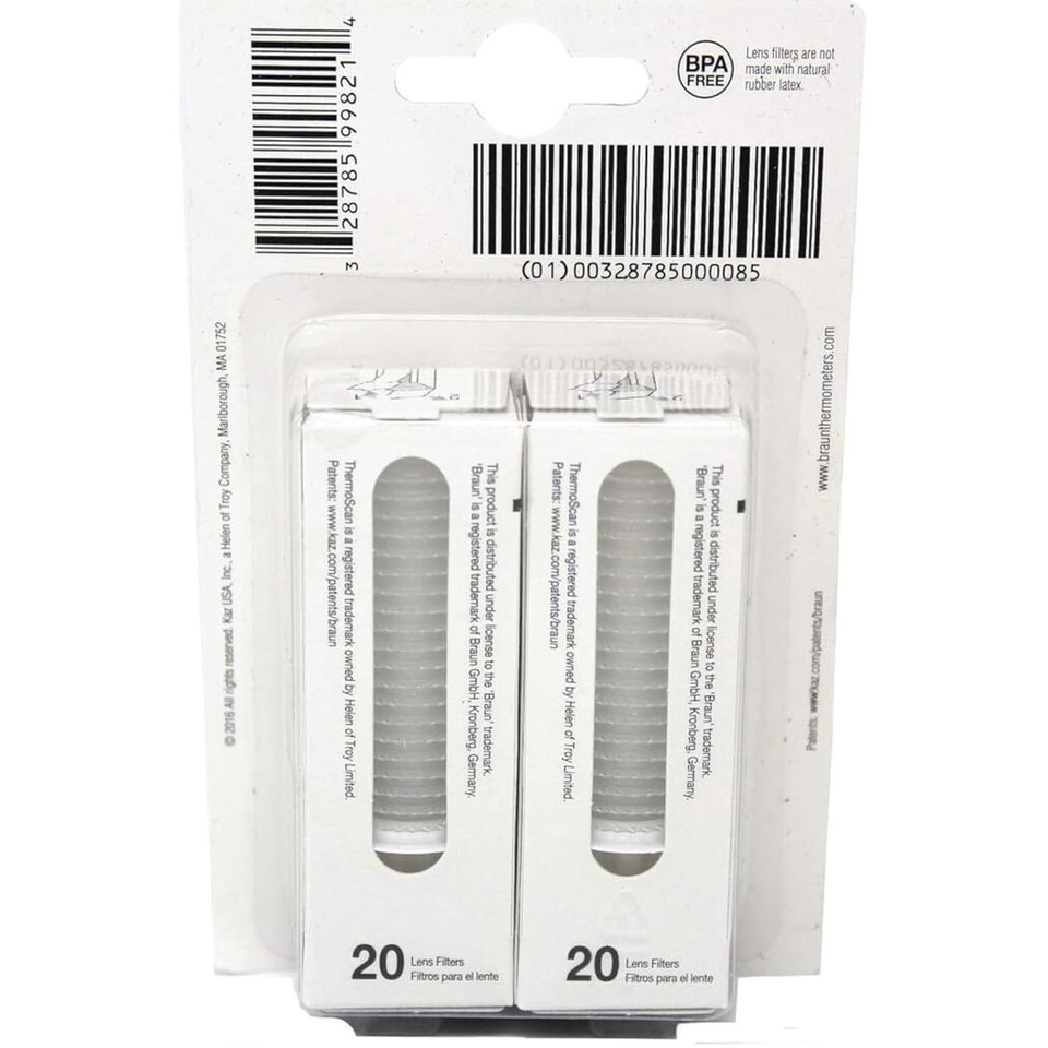 Braun Ear Thermoscan Lens Filters 80 Count (2 Packs Of Lf40)
