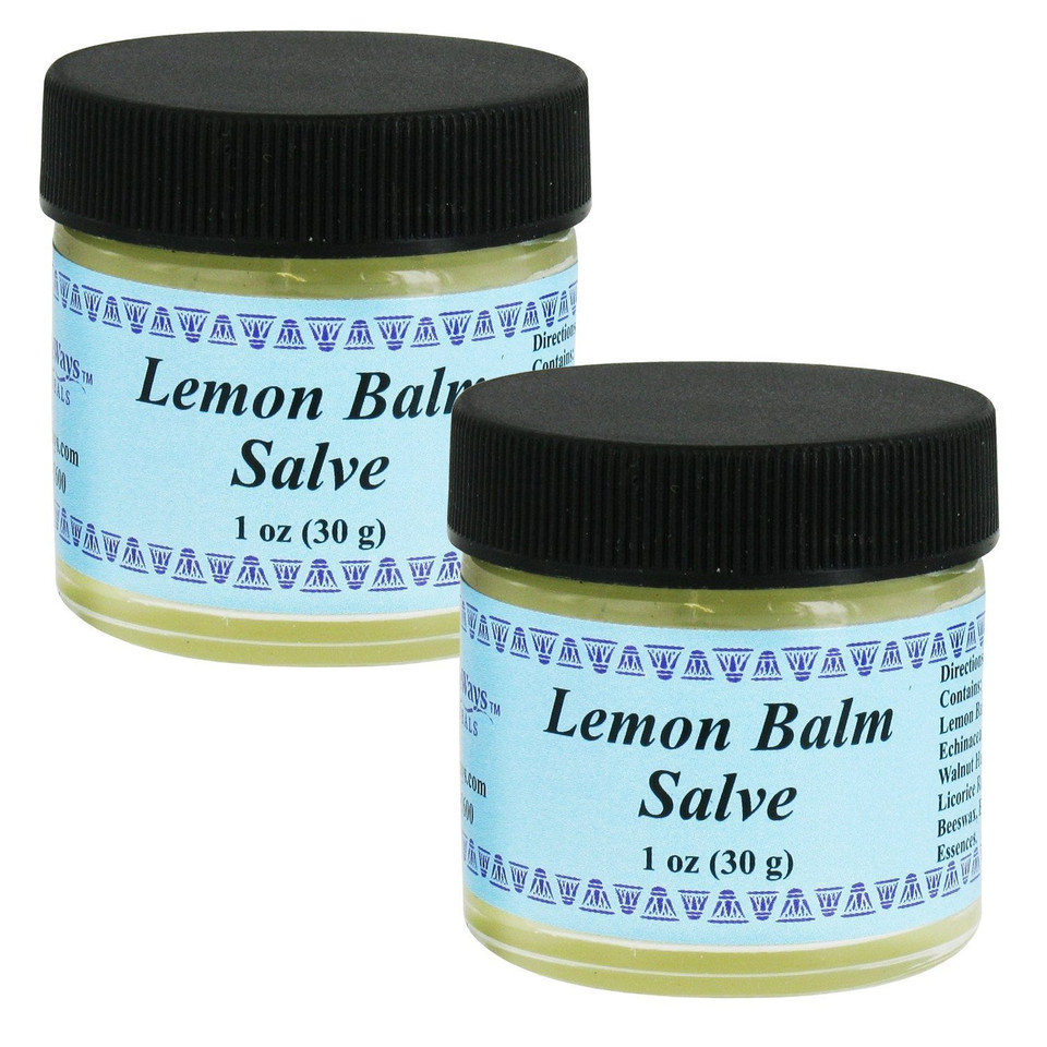 Wiseways Herbal Natural Skin Care Lemon Balm Salve, 1 Ounce, 2 Pack