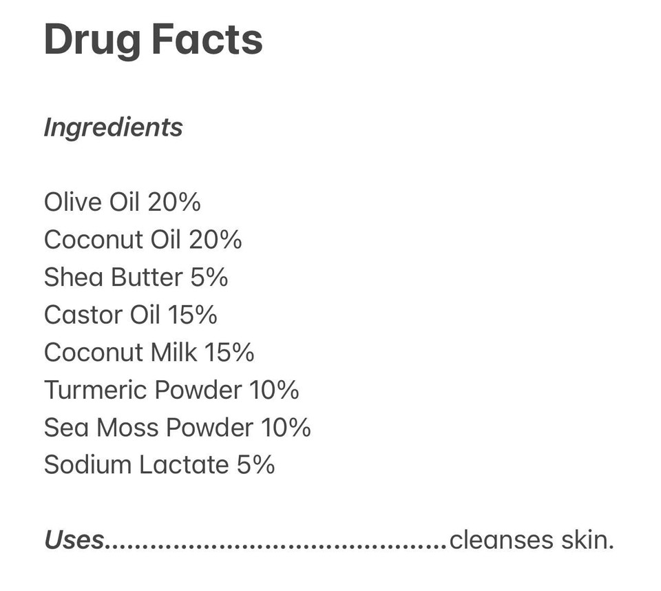 All Natural Turmeric Soap Bar With Natural Ingredients Made In Usa