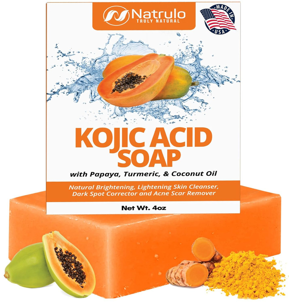 Kojic Acid Soap For Hyperpigmentation  Kojic Turmeric Papaya Soap For Skin Brightening  Dark Spot Reduces Acne, Cleanse Scars & Evens Tone  Kojic Acid Body Wash Made In Usa, For All Skin Types Kojic Acid Soap For Hyperpigmentation  Kojic Turmeric Papaya Soap For Skin Brightening  Dark Spot Reduces Acne, Cleanse Scars & Evens Tone  Kojic Acid Body Wash Made In Usa, For All Skin Types