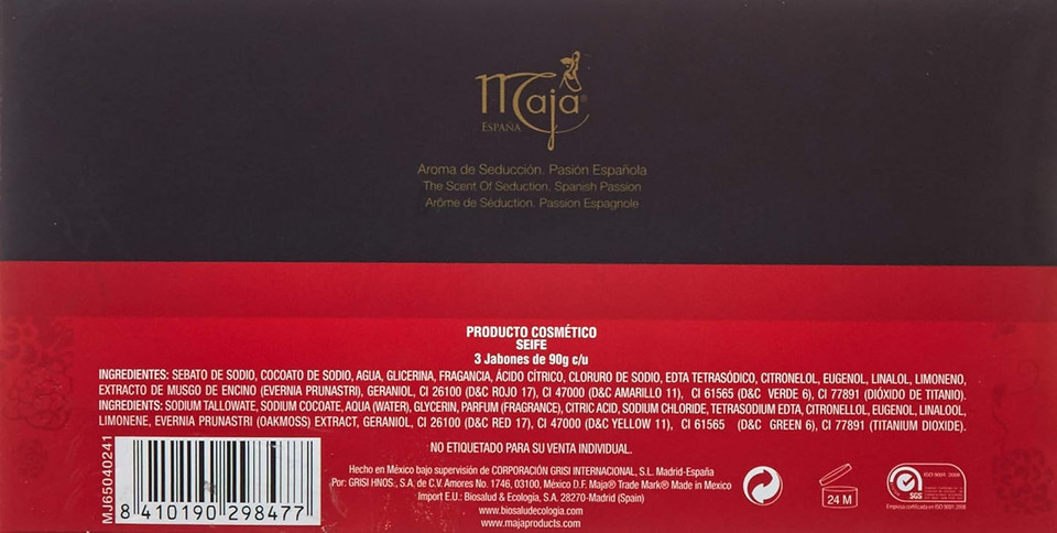 Maja By Myrurgia Rectangular Soap, 9.45-Ounce