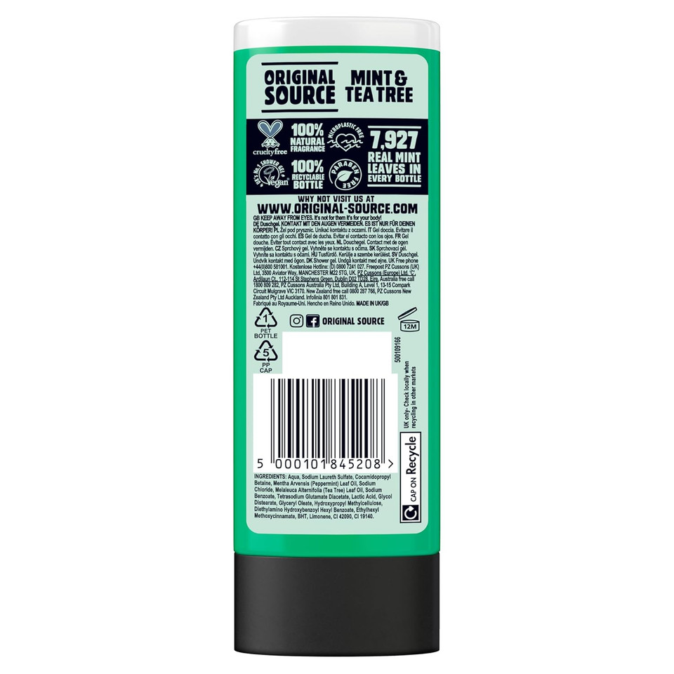 Original Source Mint And Tea Tree Shower, 250 Ml