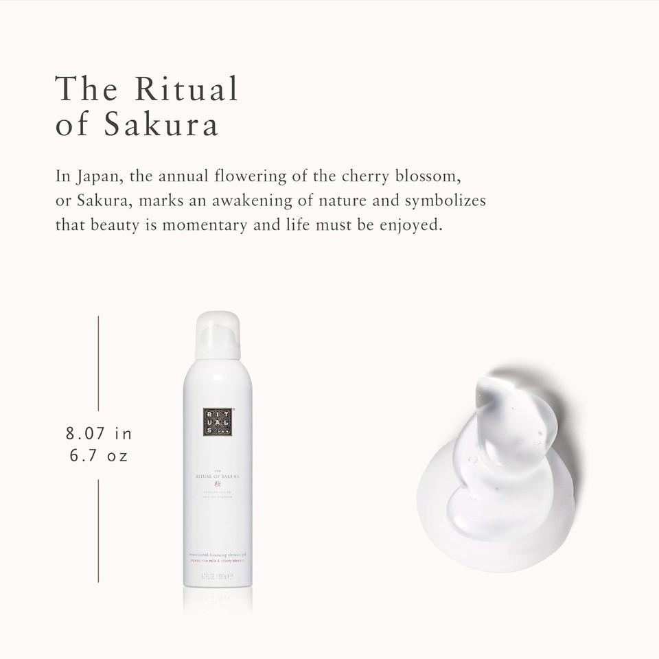 Rituals The Ritual Of Sakura Foaming Shower Gel Cherry Blossom, 6.7 Fl Oz