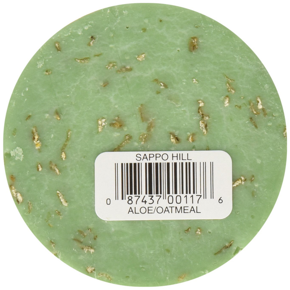 Sappo Hill Soap, Bar Soap, Aloe Oatmeal, 3.5 Oz