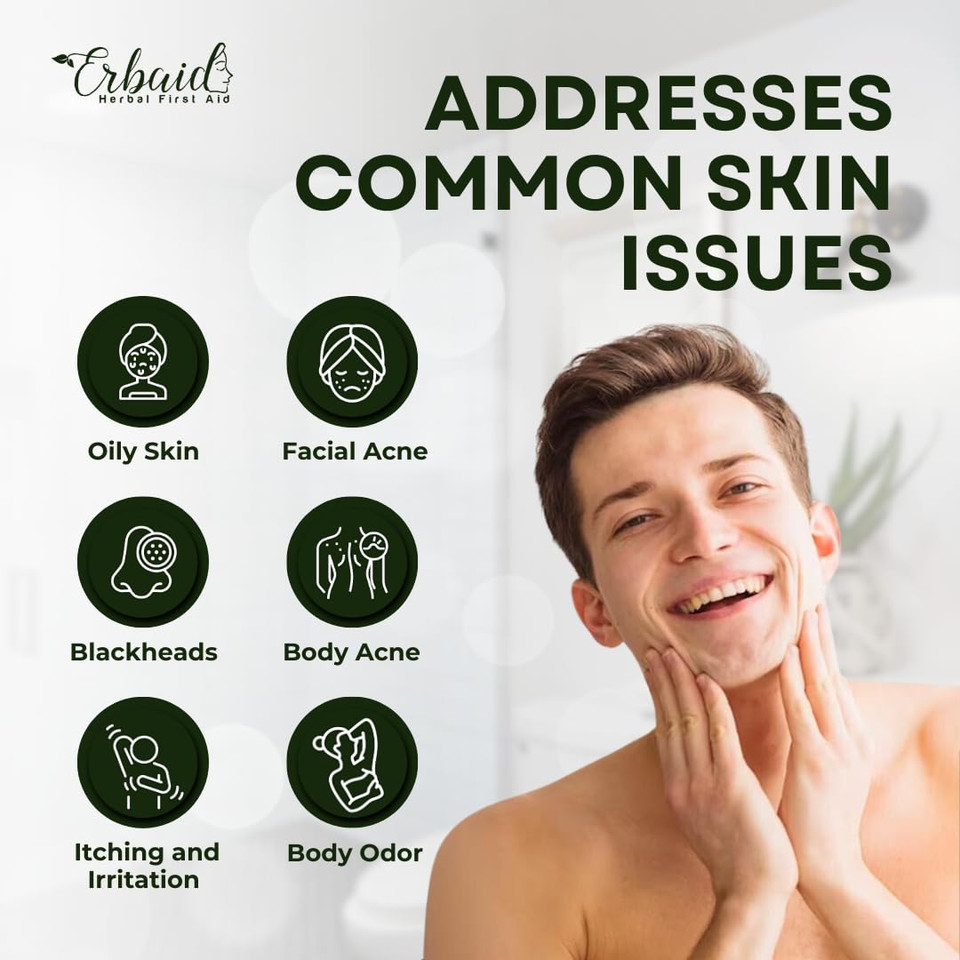 Tea Tree Soap  Natural Defense Tea Tree Oil Wash Bar For Face & Body  Remedy Soap Fights Acne, Skin Irritation, And Prevents Breakouts  Deeply Cleansing, Hydrating Cleanser For Calm, Fresh Skin