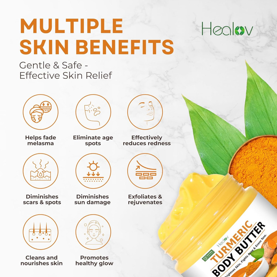 Turmeric Face Cream  All Natural Skin Brightening Lotion  Turmeric Whipped Body Butter For Dark Spots, Hyperpigmentation  Turmeric Skincare Cleanses, Fights Acne, Evens Tone, Scars, Sun Damage Turmeric Face Cream  All Natural Skin Brightening Lotion  Turmeric Whipped Body Butter For Dark Spots, Hyperpigmentation  Turmeric Skincare Cleanses, Fights Acne, Evens Tone, Scars, Sun Damage