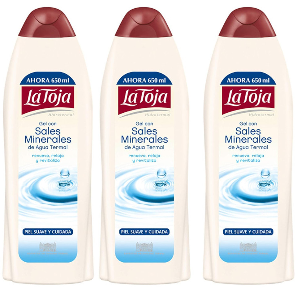 3 Bottles Of La Toja Shower Gel 23.3Oz./600 Ml