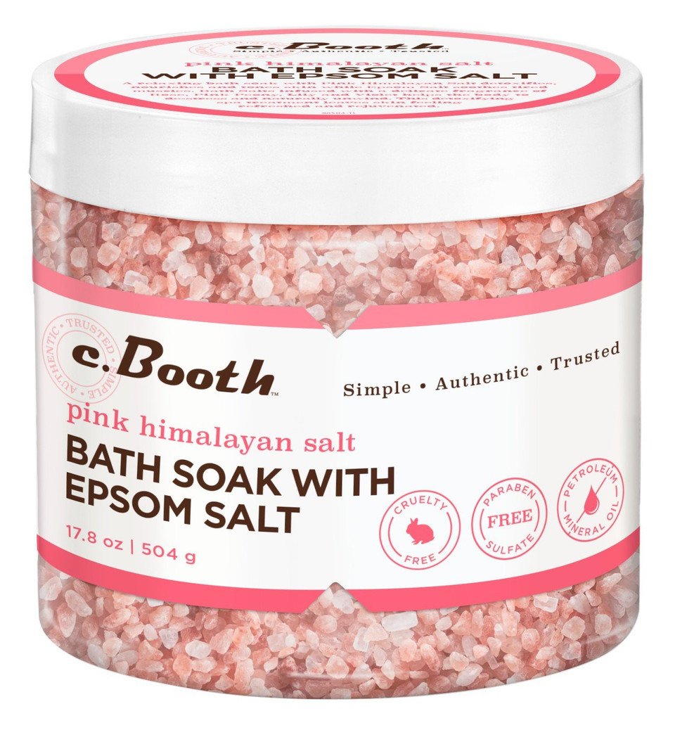 C.Booth Bath Soak With Epsom Himalayan Salt, 17.8 Ounce