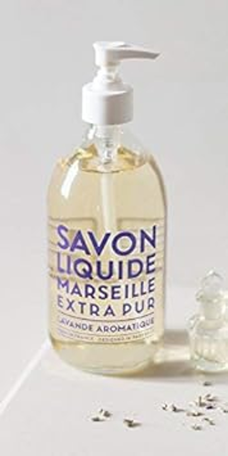 Compagnie De Provence Savon De Marseille Extra Pure Liquid Soap - Aromatic Lavender - 16.7 Fl Oz Glass Pump Bottle
