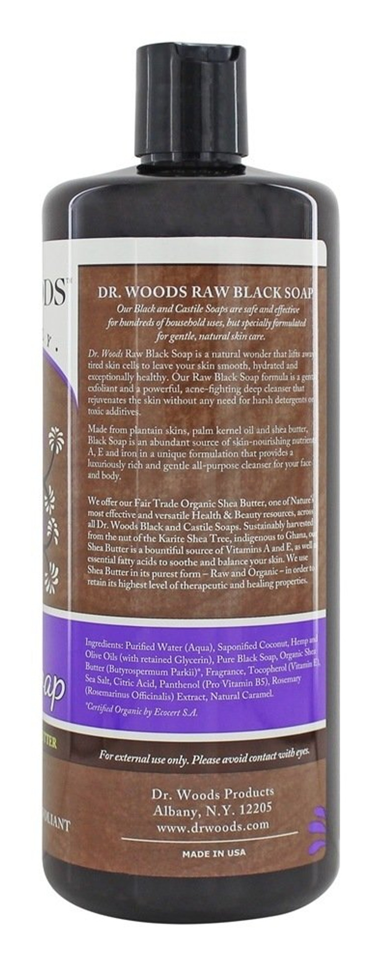 Dr. Woods ? Liquid Raw Black Soap With Fair Trade Shea Butter Original [Parallel Import Goods]