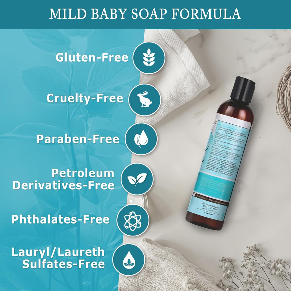 Dr. Woods Baby Mild Soap With Shea Butter, 8 Ounce