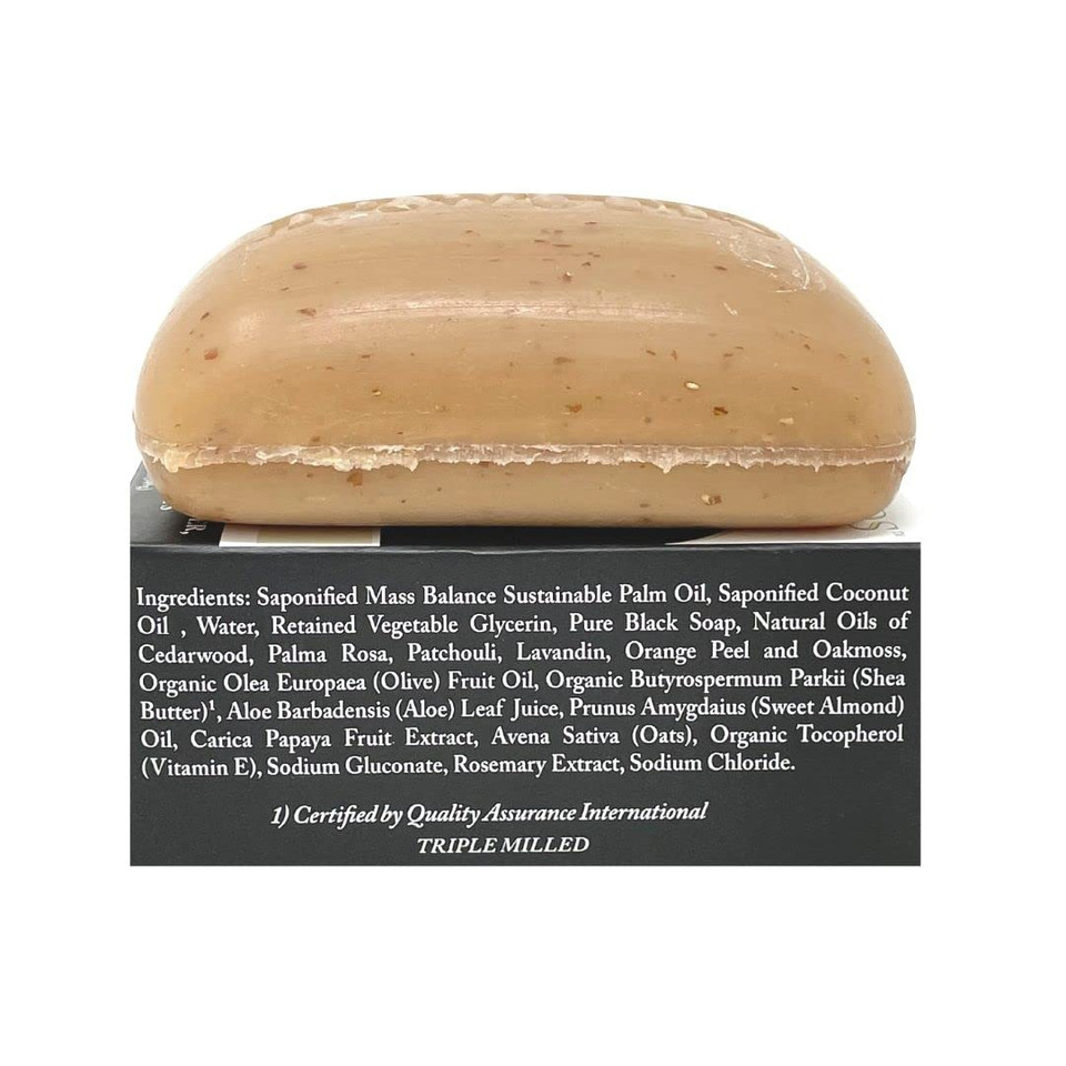 Dr. Woods Raw Black Rejuvenating Exfoliating Body Bar With Organic Shea Butter 5.25 Ounce